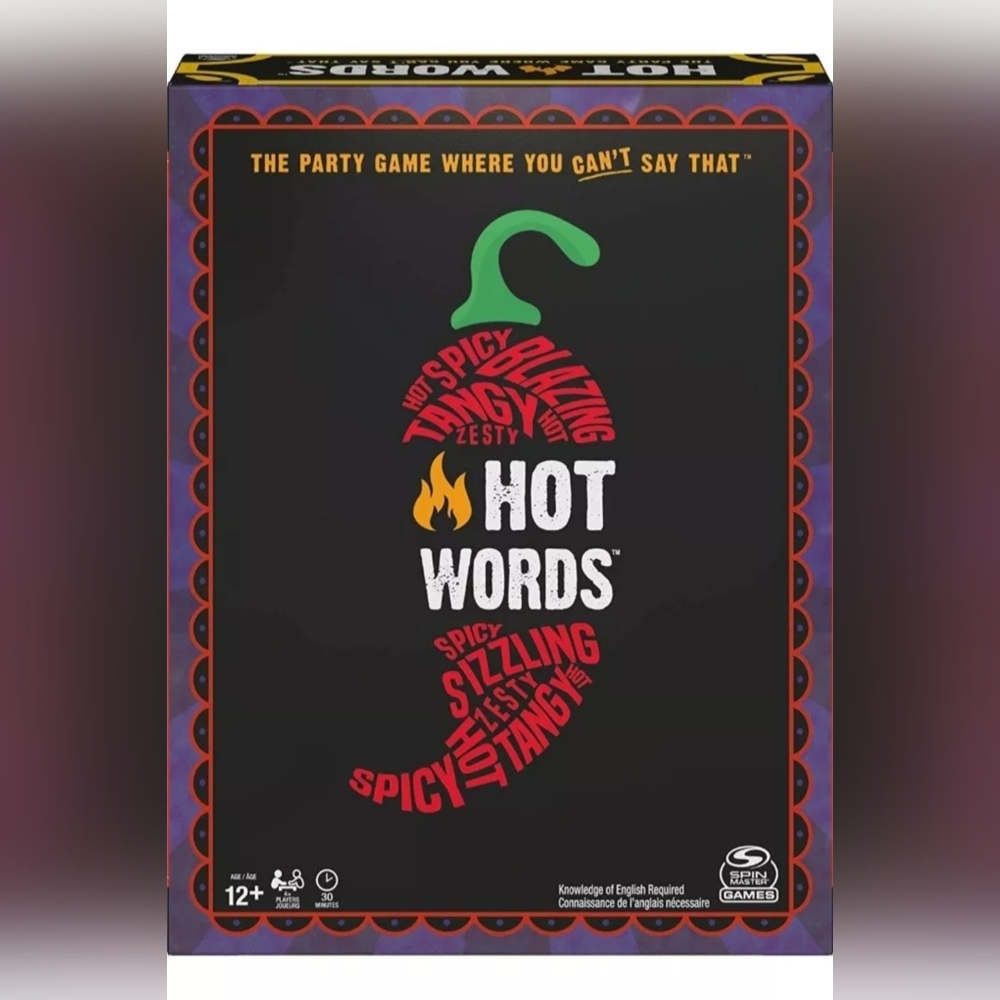 Spin Master Games Hot Words, Word Guessing Party Game, Board Game - Picture 1 of 8